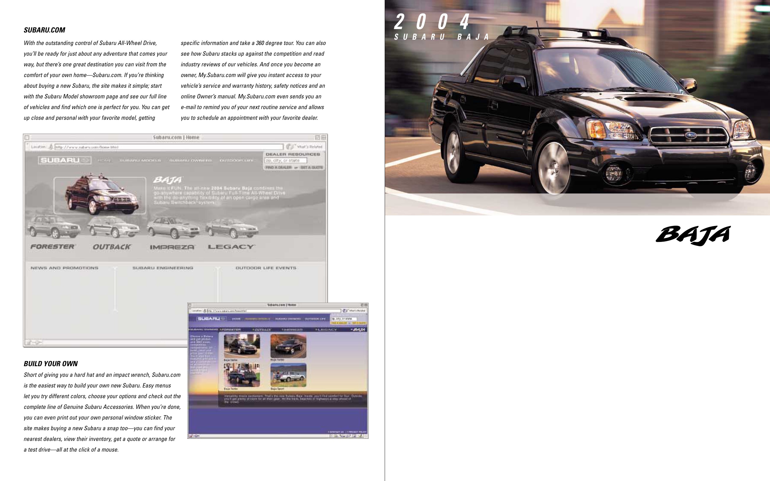 2004 Subaru Baja Brochure Page 1